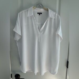 NYDJ short sleeve white blouse